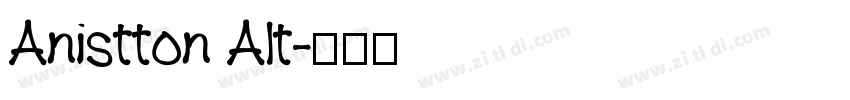 Anistton Alt字体转换
